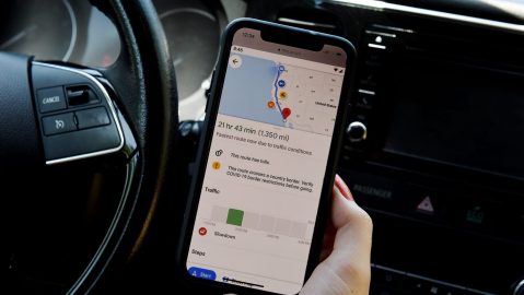 Google map application.