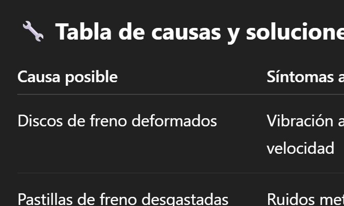 Auto con vibraciones al frenar: diagnóstico y reparación