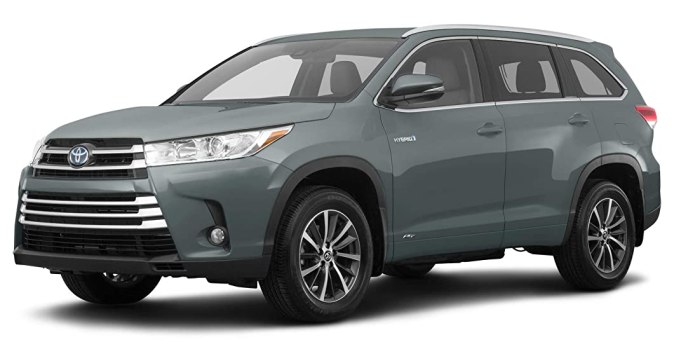 Toyota Highlander Hybrid 2019. / Foto: Amazon.