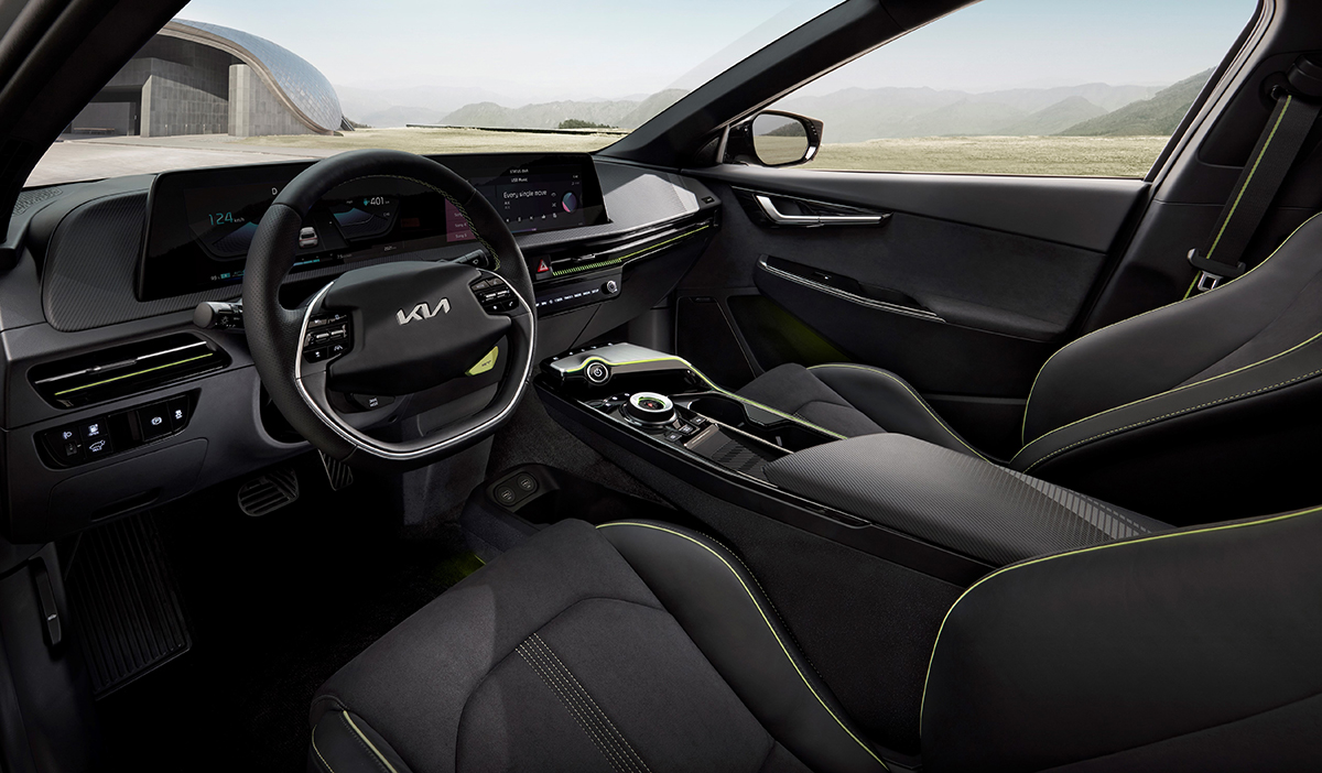 Interior del Kia EV6 GT. / Foto: Kia