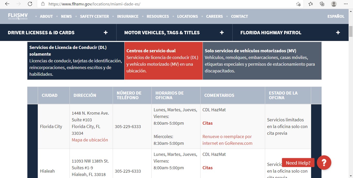 Cómo obtener una cita para renovar la licencia de conducir en Florida