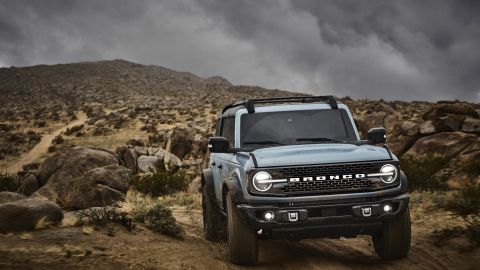 Foto frontal de la nueva Ford Bronco 2021