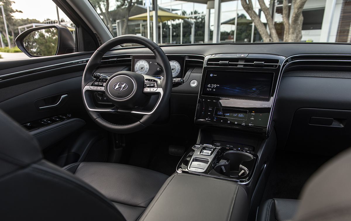 Habitáculo interior del Hyundai Tucson 2022.