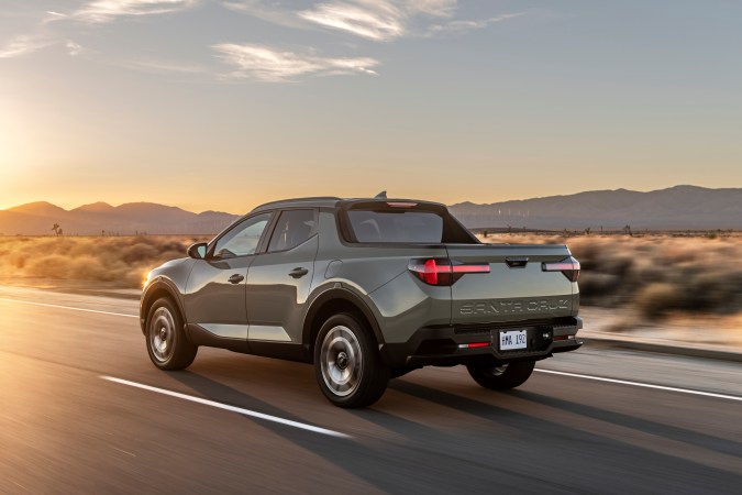Vista trasera de la nueva Hyundai Santa Cruz 2022