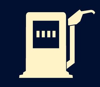 Imagen relativa a la luz que indica falta de combustible en el tablero del auto