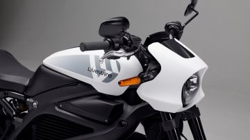 Foto de la nueva motocicleta eléctrica LiveWire, una marca de Harley-Davidson