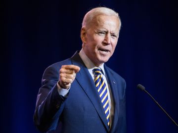 Foto del presidente Joe Biden durante un discurso