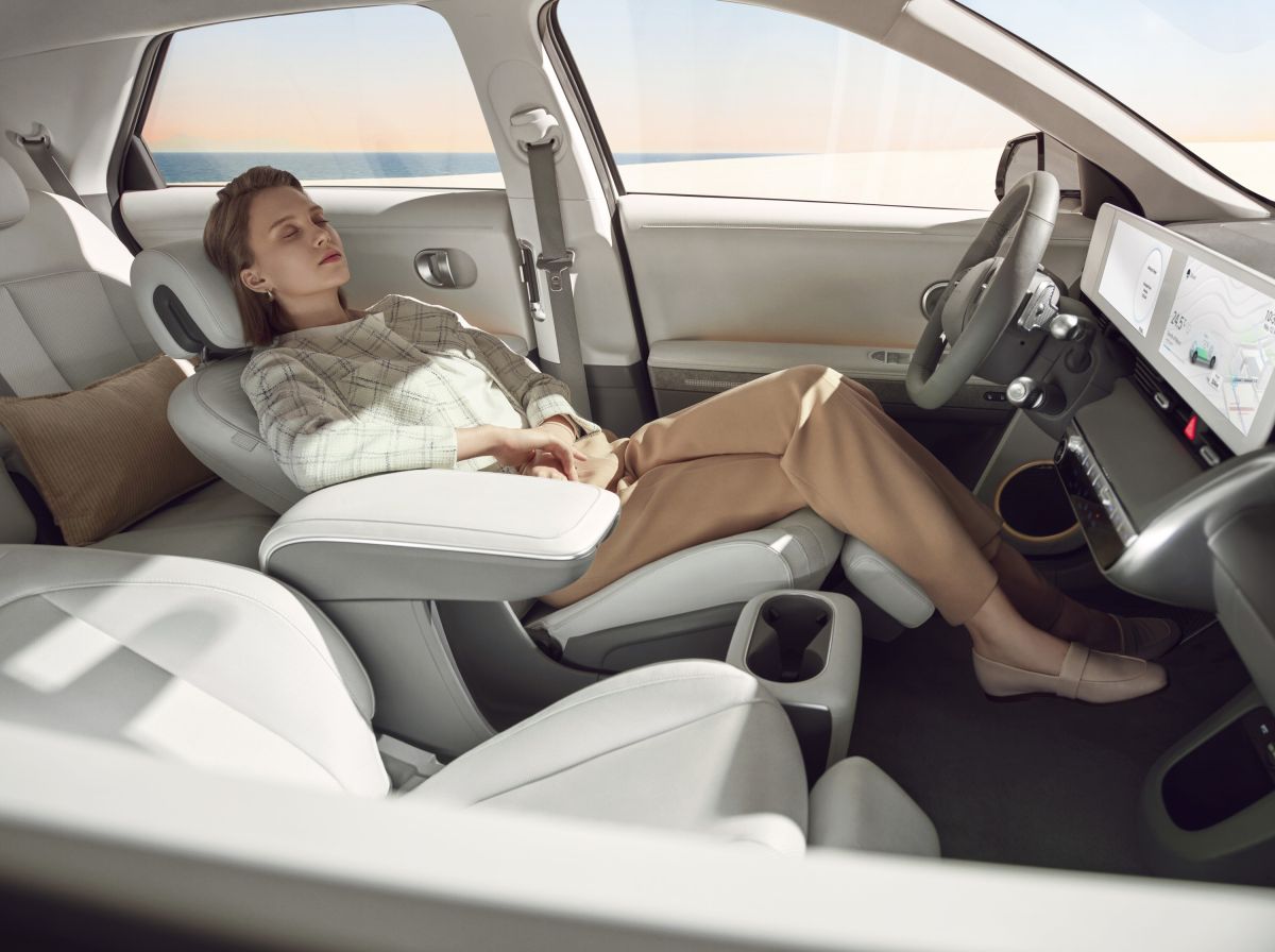 Foto del interior del IONIQ 5 de Hyundai