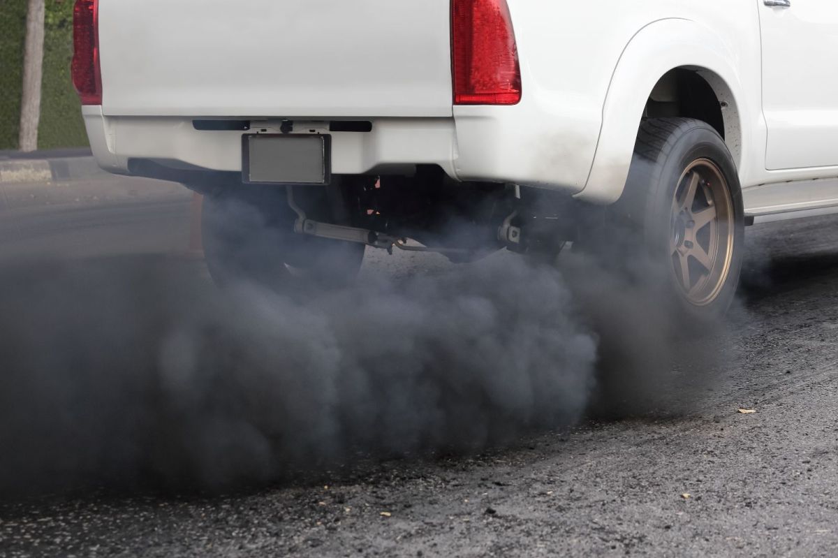 Black smoke from diesel cars