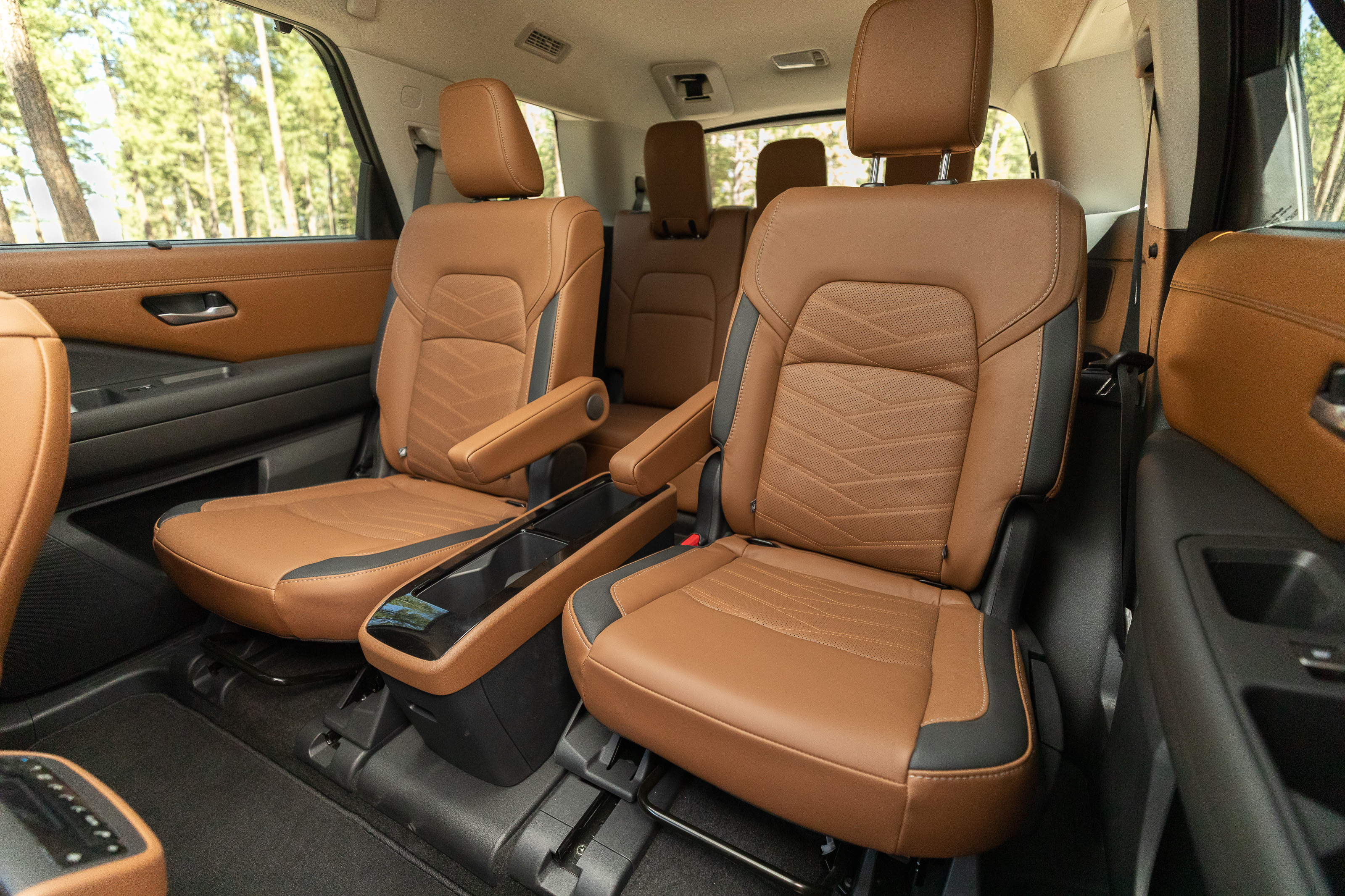 La cabina del Nissan Pathfinder 2022 tiene espacio hasta para 8 pasajeros. / Foto: Cortesía de