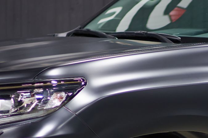 Camioneta con pintura mate