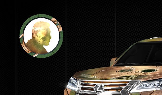 Gilgamesh x Lexus LX 570 | Lexus / Marvel Studios