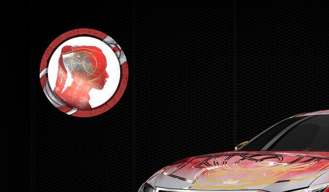 Makkari x Lexus RC F Track Edition | Lexus / Marvel Studios