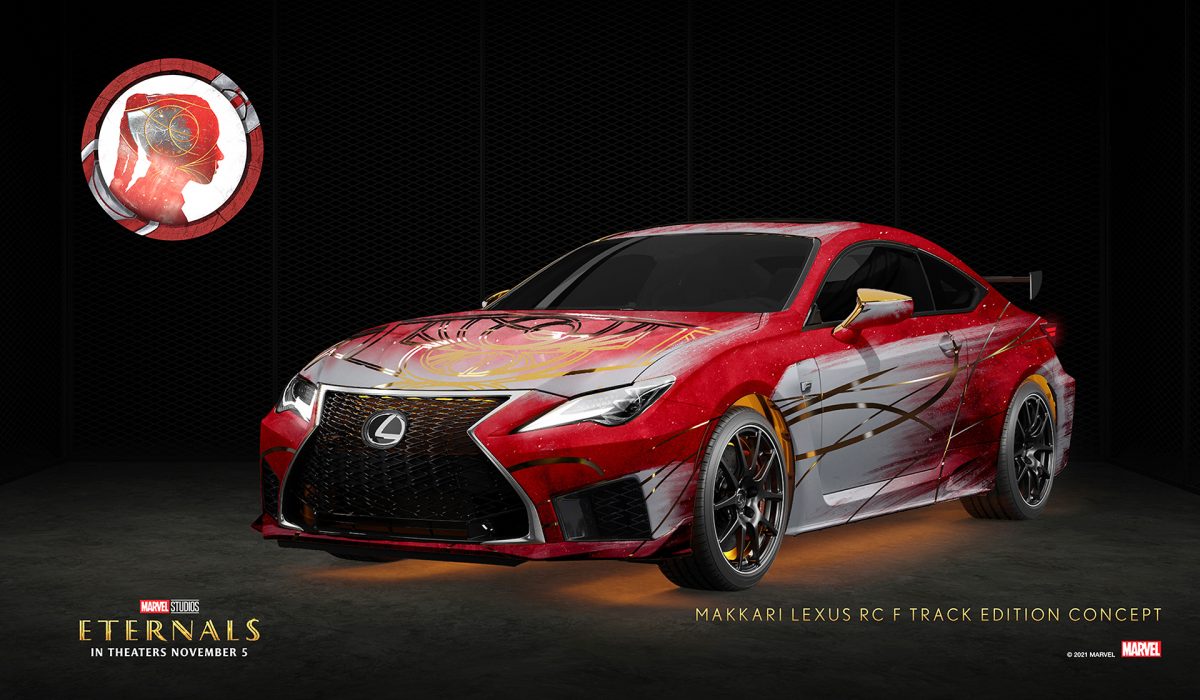 Makkari x Lexus RC F Track Edition | Lexus / Marvel Studios