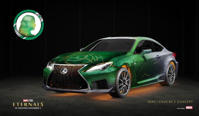 Sersi x Lexus RC F | Lexus / Marvel Studios