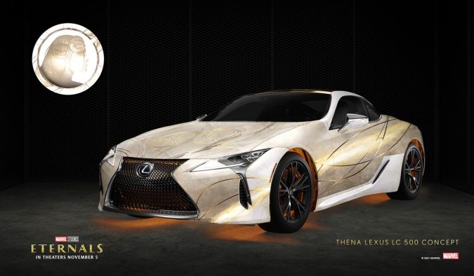 Thena x Lexus LC 500 | Lexus / Marvel Studios