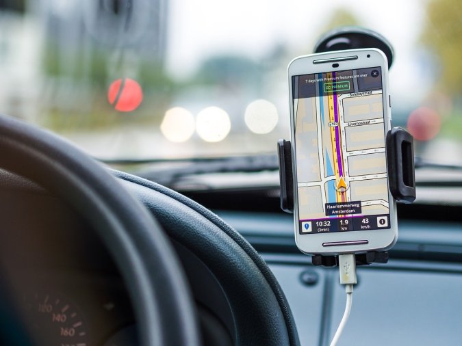 Gps de celular en el auto