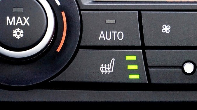 Controles del AC del auto
