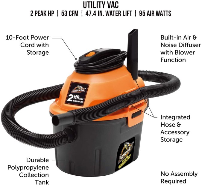 Armor All AA255 Wet:Dry Vacuum