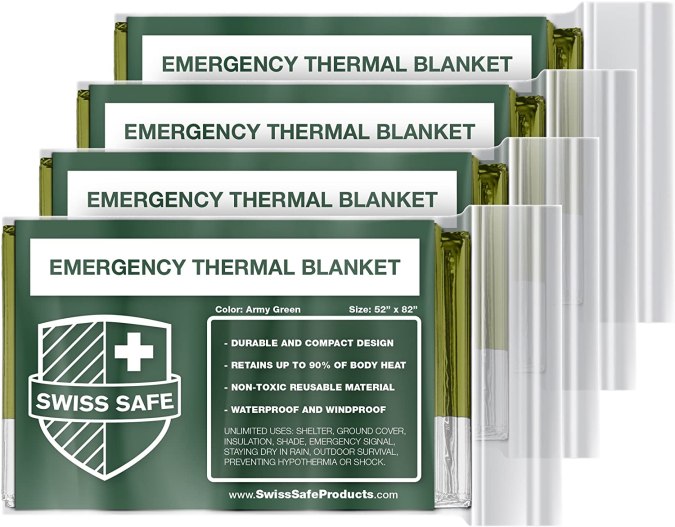 Mantas térmicas para emergencias Swiss Safe