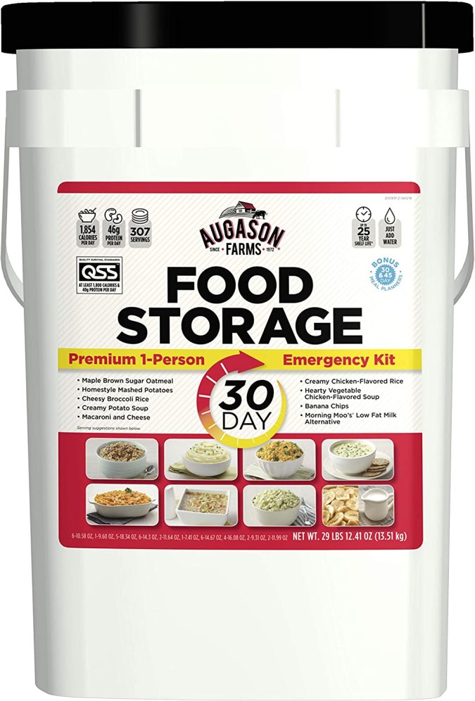 Suministro de alimentos de emergencia para 30 días