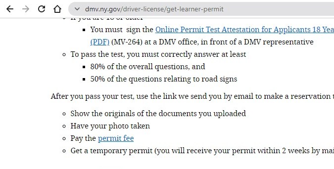 cita DMV de New York