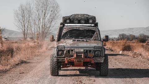 Auto todoterreno con winch