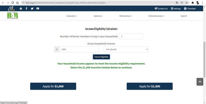 como hago para vender mi carro viejo al estado de california