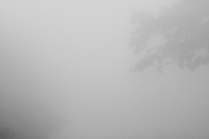 Carretera con niebla