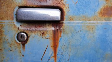 Pintura de auto oxidada