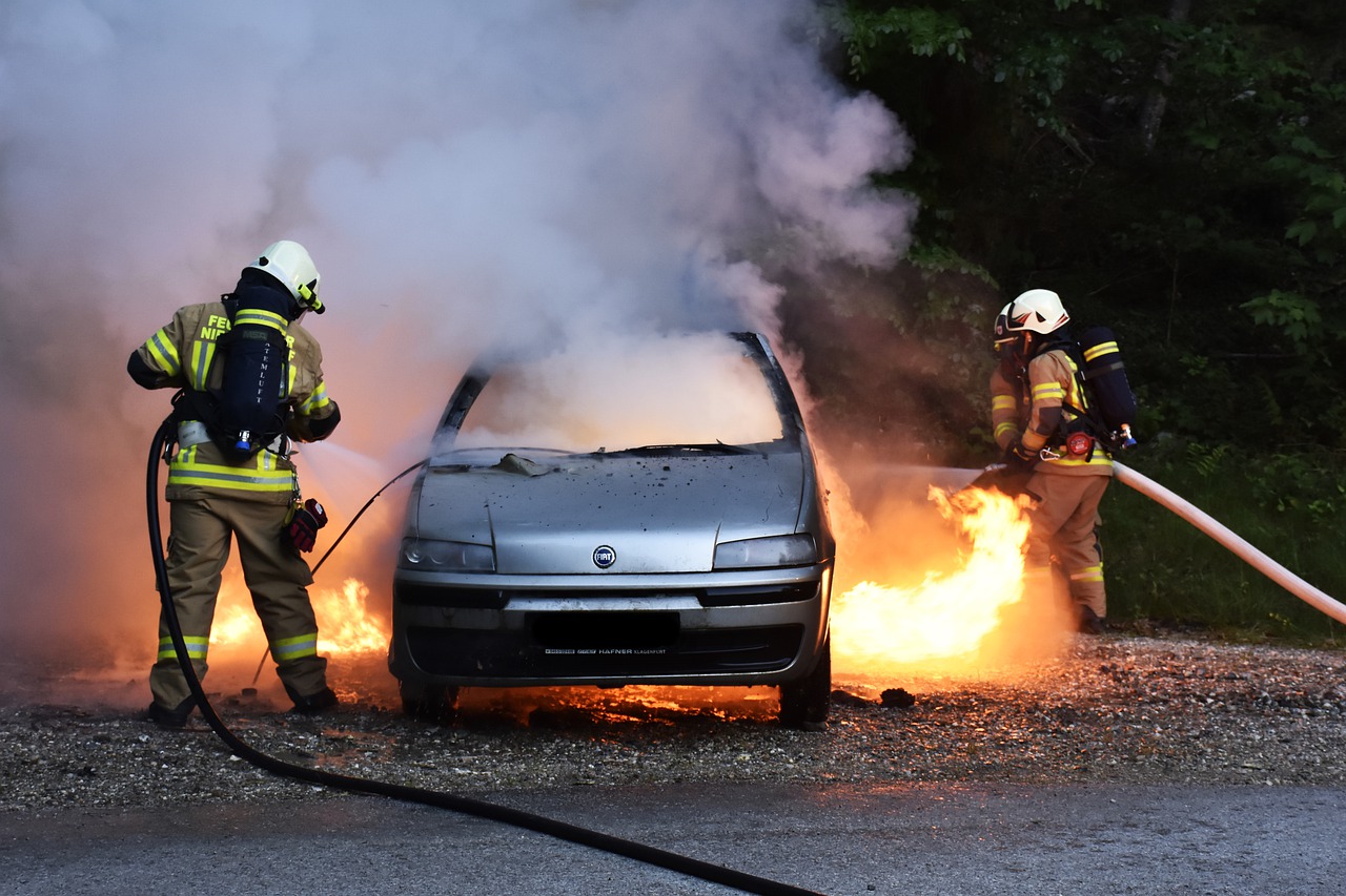 Incendio de auto