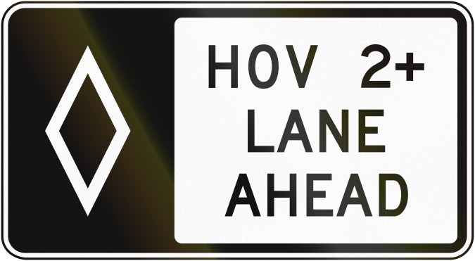 Carril HOV que es hove lane en espanol