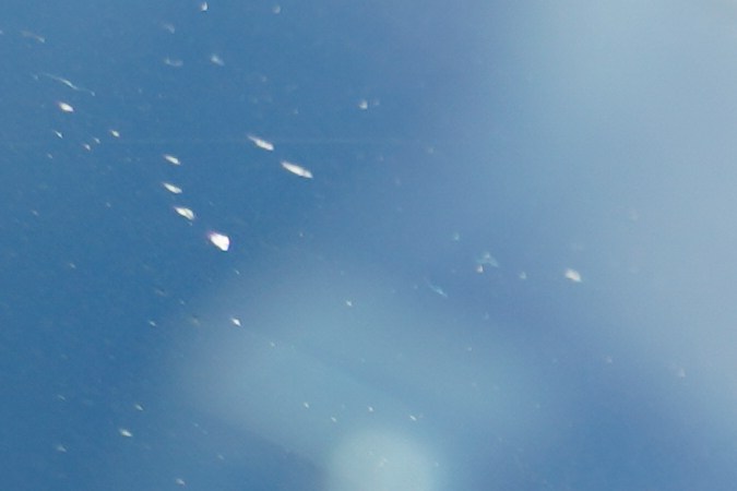 Parabrisas con pequeño golpe.