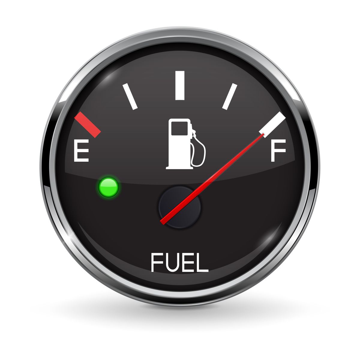 El gasómetro evita que te quedes sin gasolina repentinamente.