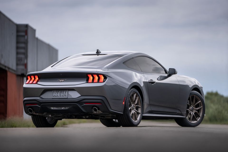 The 2024 Ford Mustang EcoBoost will not have a manual transmission