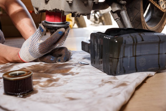 Filtro de aceite flojo. Filtro de aceite flojo.