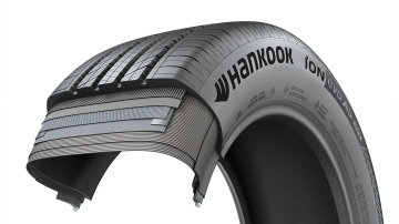Los neumáticos para EV's cuentan con tecnología Hankook Sound Absorber.