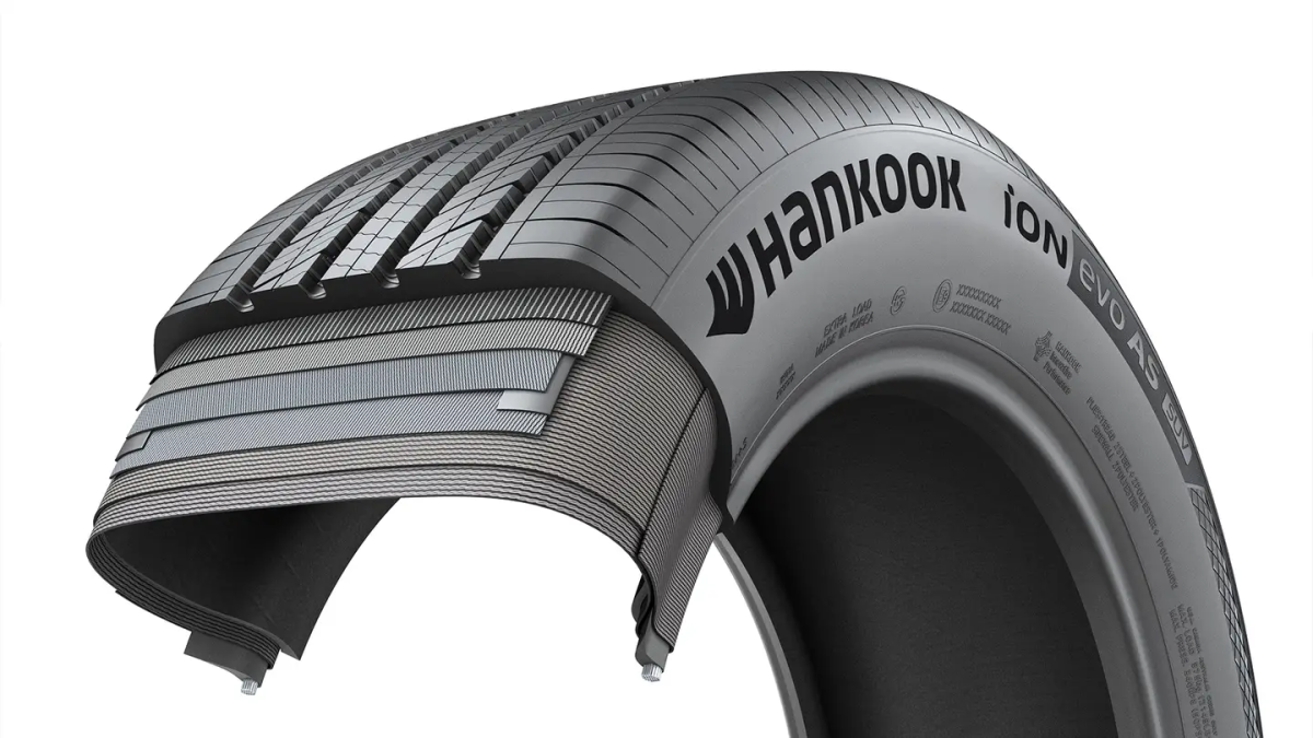 Los neumáticos Hankook para EV's cuentan con tecnología Hankook Sound Absorber.