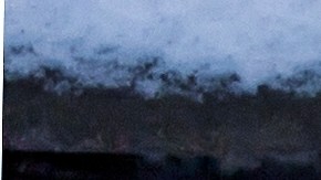 Llanta sobre la nieve.