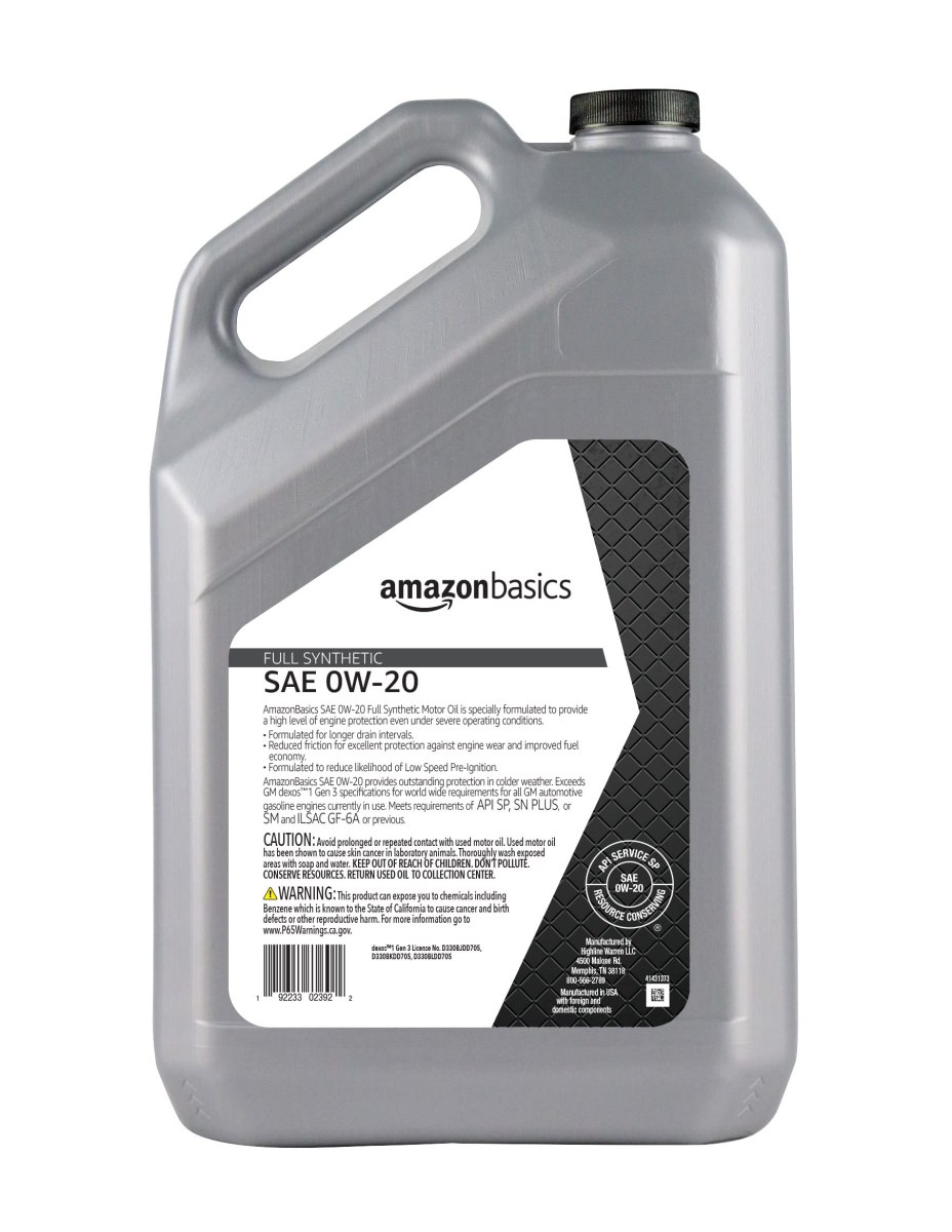 Aceite AmazonBasics mejores aceites de auto