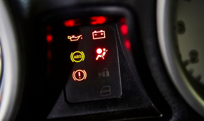 luces del tablero del carro