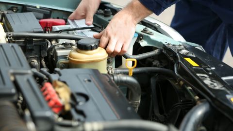 Auto con poca carga en la batería.