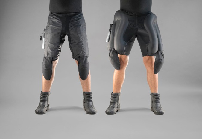 jeans con airbag para motociclistas
