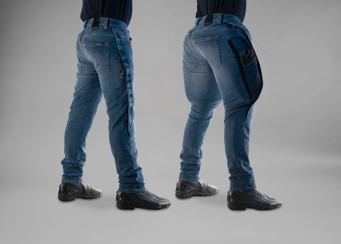 pantalones con airbag para motociclistas