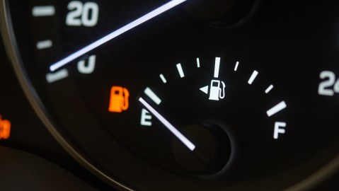 luz de gasolina encendida
