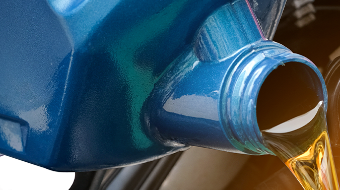 cambio de aceite de motor sintético