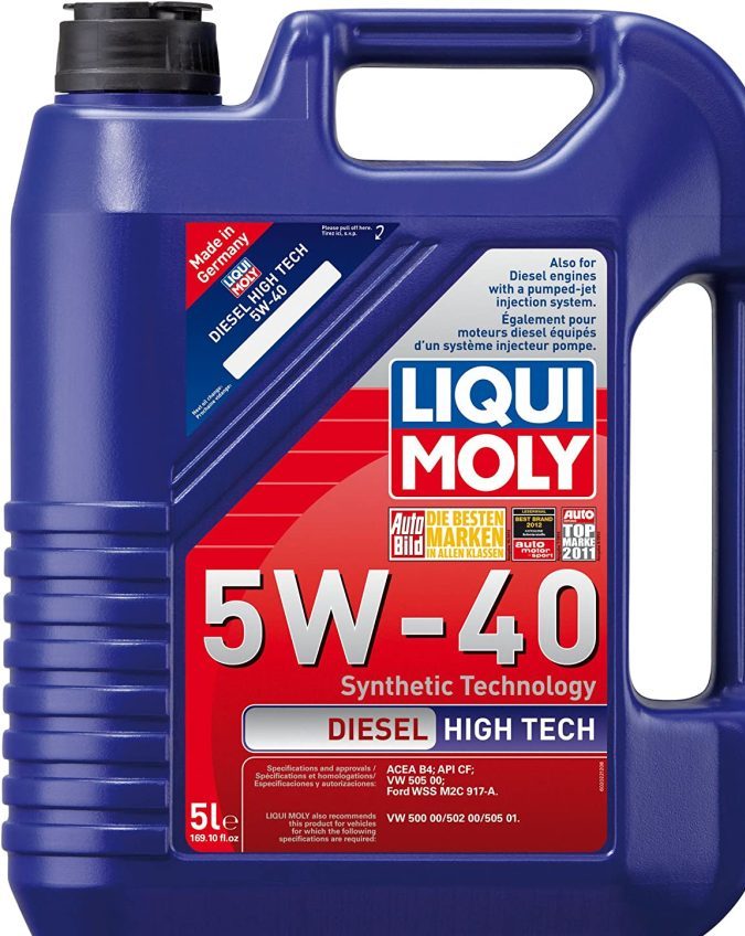 Aceite para motor Liqui Moly Diesel High Tech Synthetic 5W-40