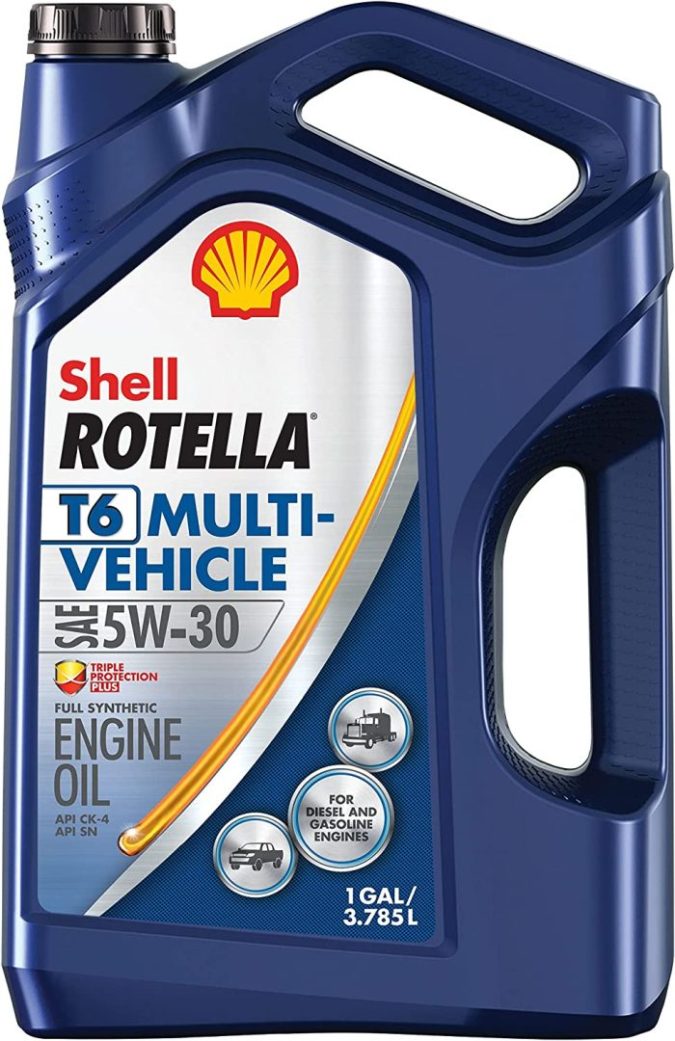 Aceite para motor Shell Rotella T6 Synthetic Diesel Motor Oil 5W-40.