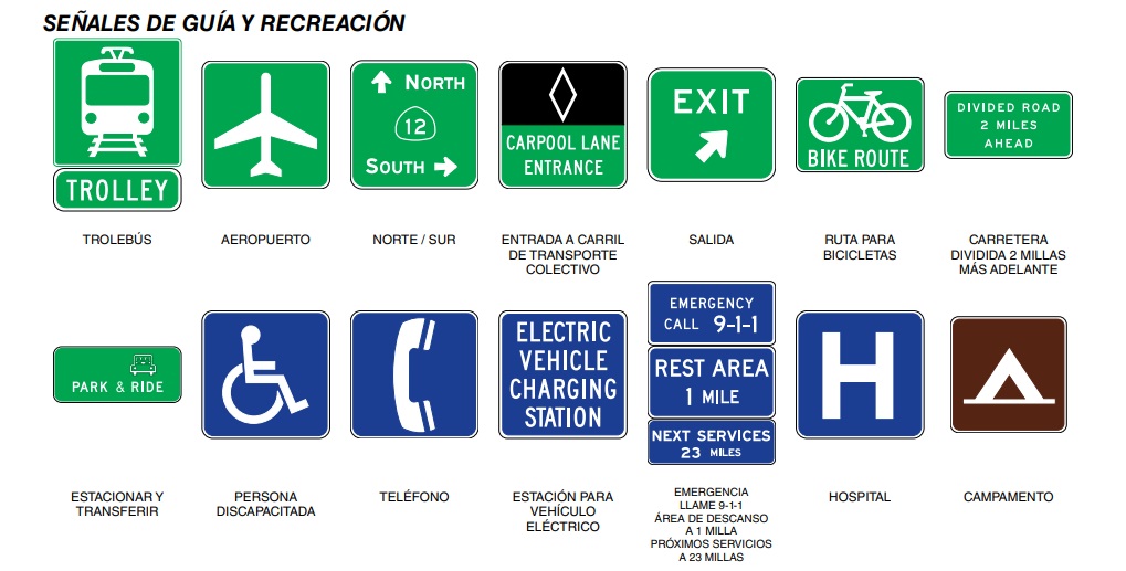 tipos de señales de transito