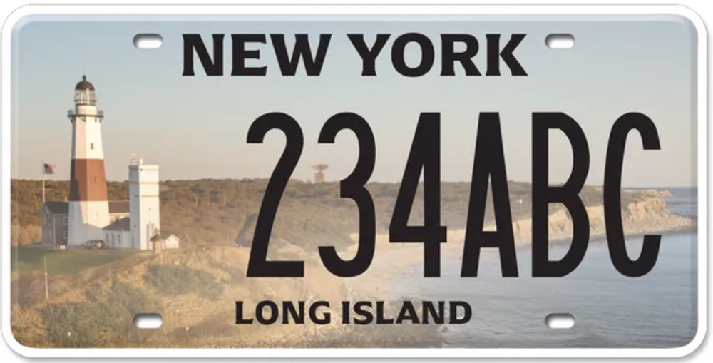 Placa de NY Long Island
